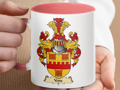 Yetts Family Scottish Coat of Arms Mug - Living Stone Gifts