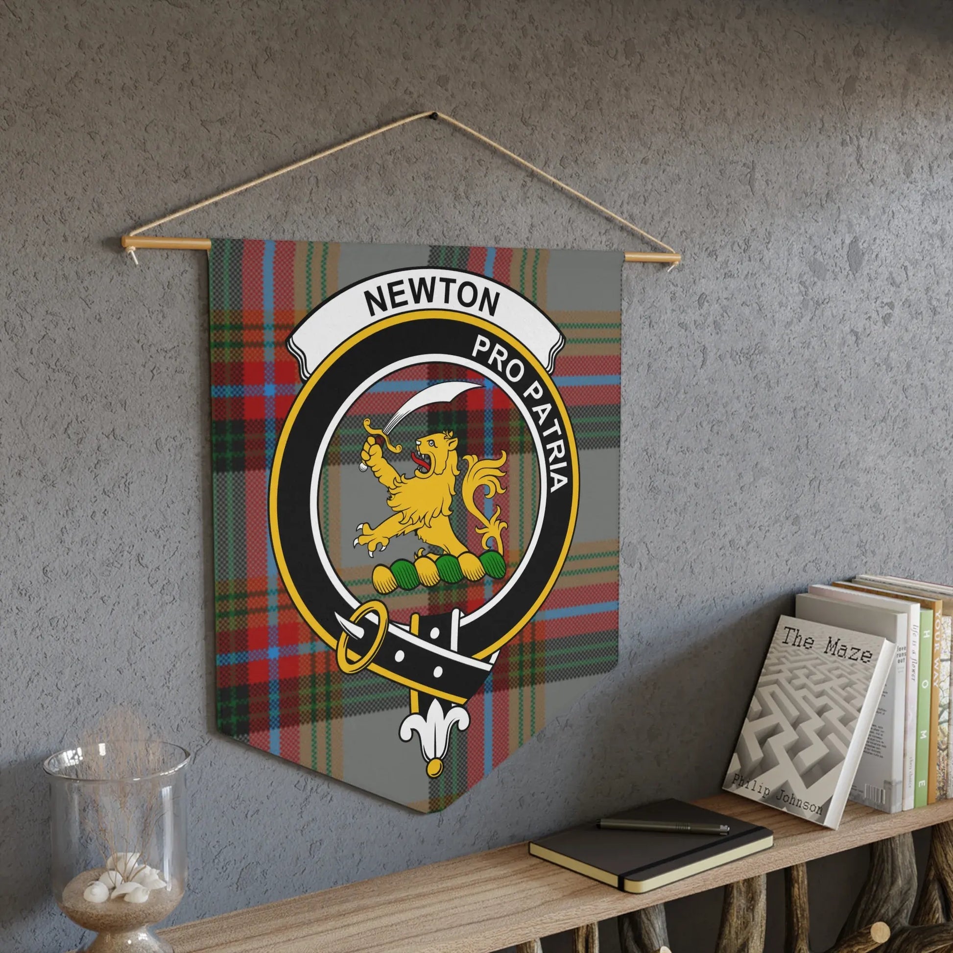Newton Pro Patria Tartan and Crest Wall Hanging product