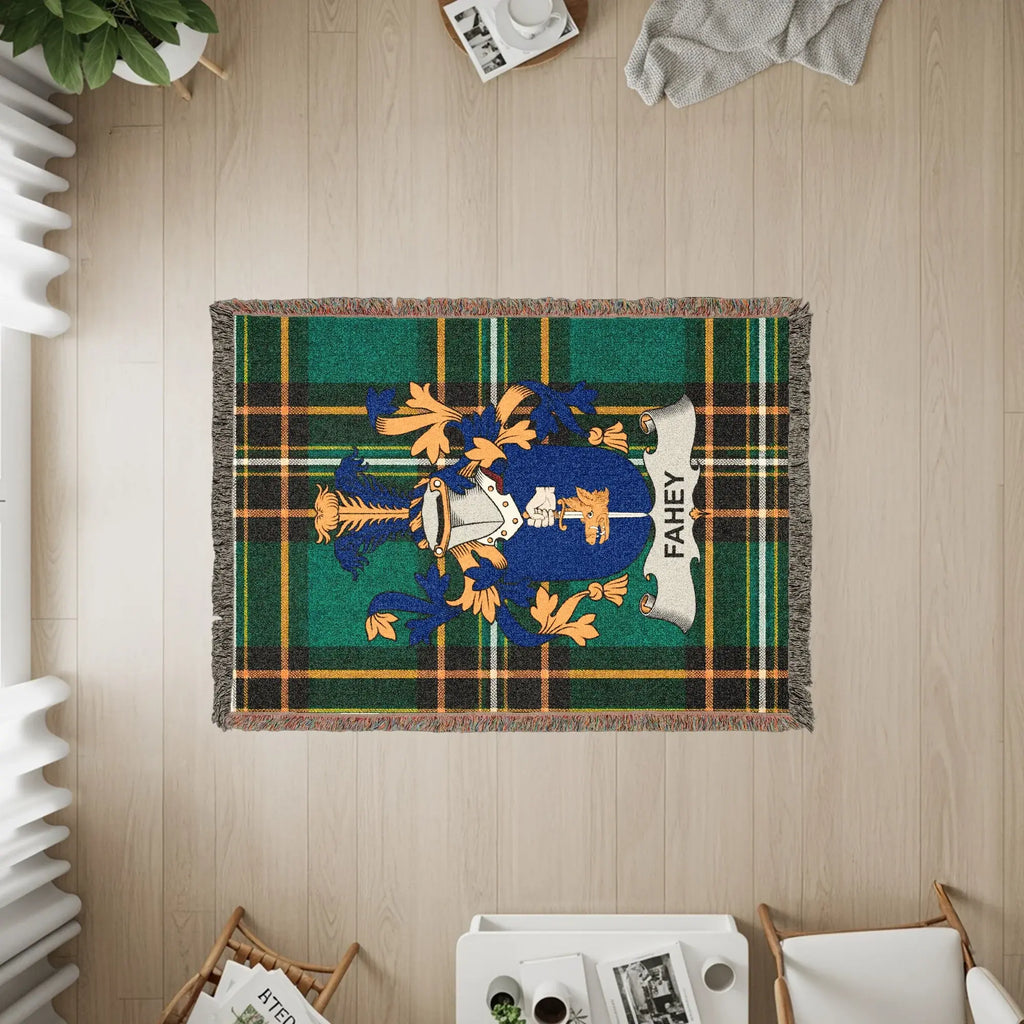 Fahey Crest Tartan Plaid Green Orange Black product type