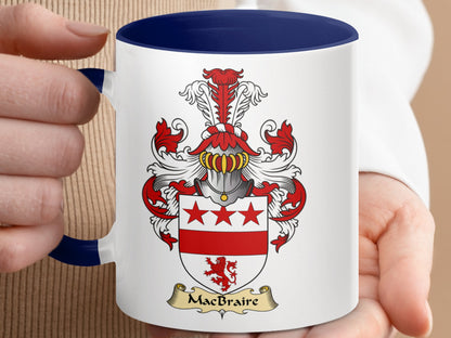 MacBraine Family Crest Scottish Heritage Emblem Mug - Living Stone Gifts