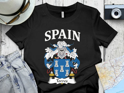 Spain Torres Family Crest Heritage T-Shirt product type