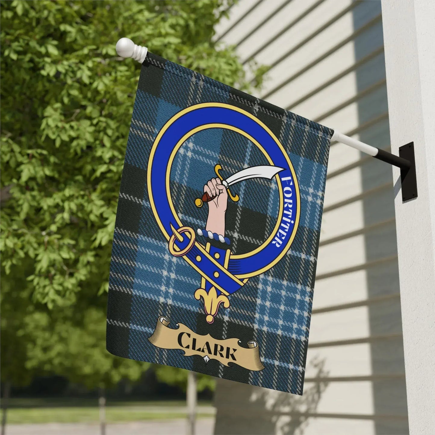 Personalized Family Crest Garden Flag Decorative product