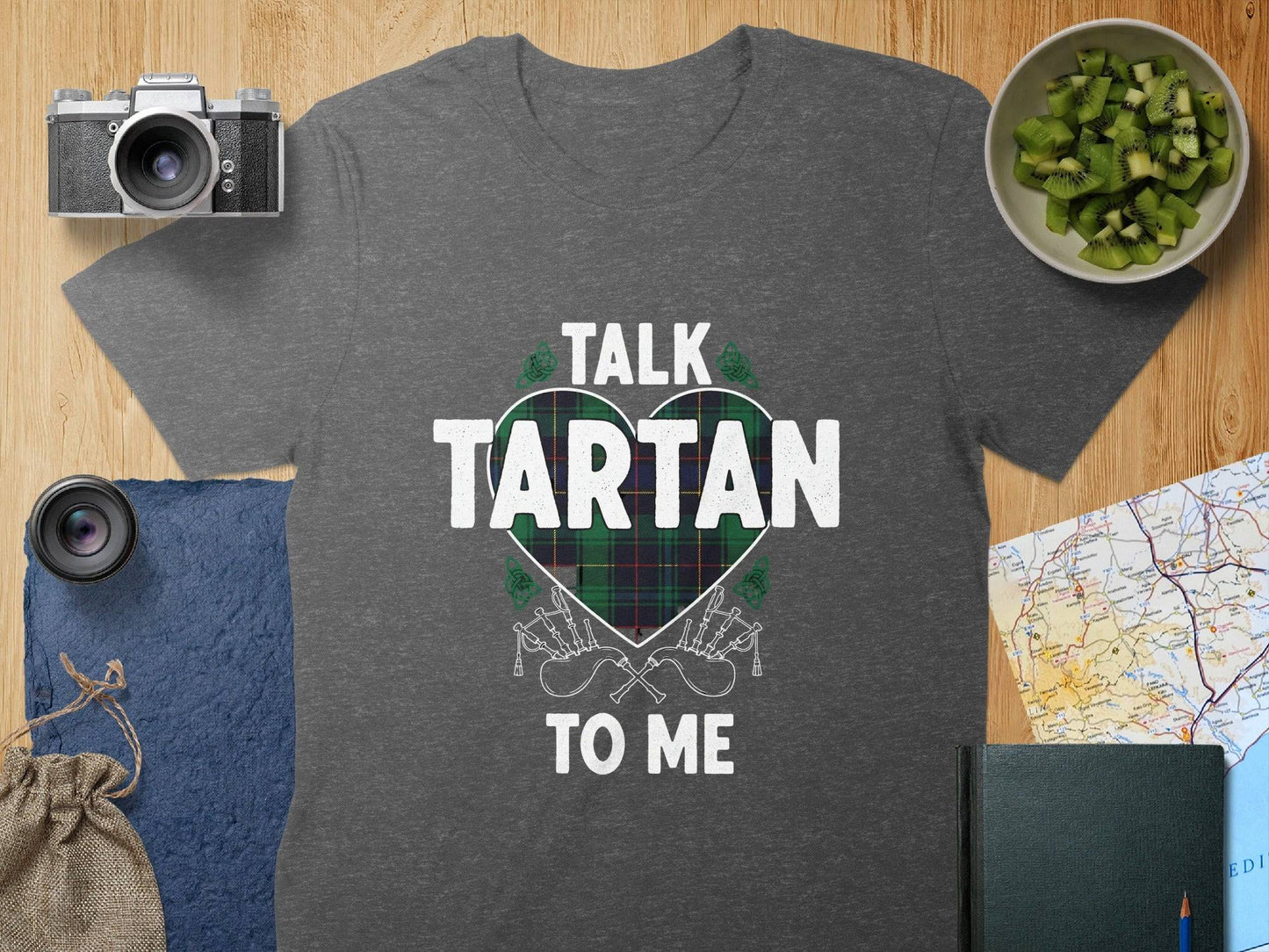 Talk Tartan to Me Heart Design T-shirt product