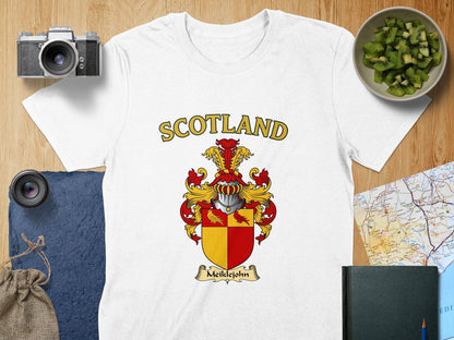 Meiklejohn Clan Family Crest Scotland T-Shirts - Celtic Ancestry Gifts