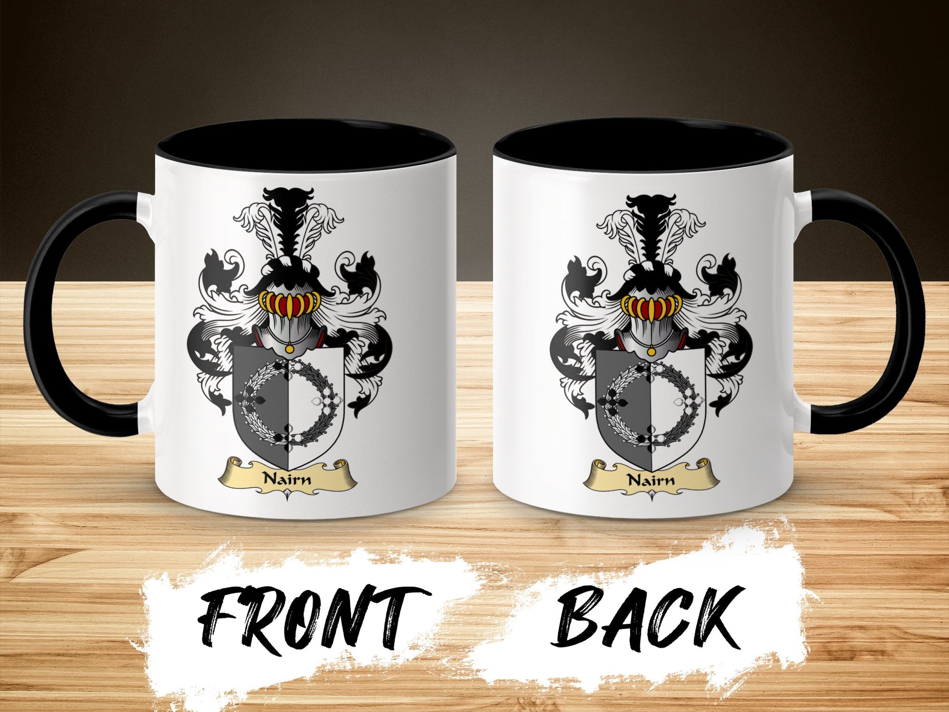 Nairn Family Crest Scottish Clan Coat of Arms Mug - Living Stone Gifts