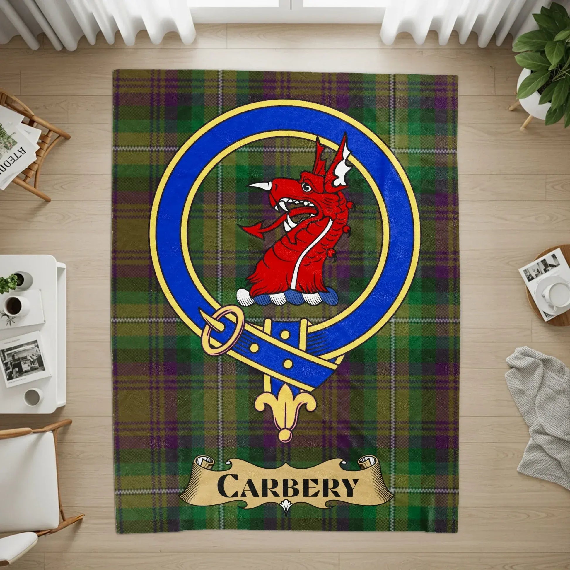 Carbery Scottish Clan Tartan Plaid Rug product