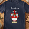 Birnie Scottish family shield T-shirt in Navy
