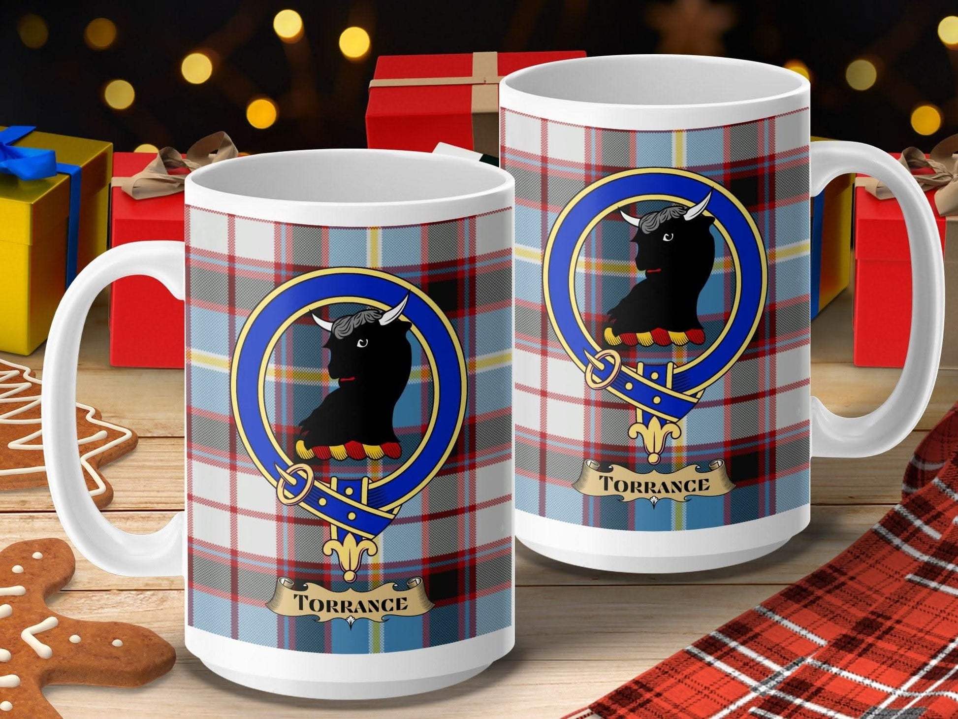 Torrance Clan Crest Plaid Design Coffee Mug product