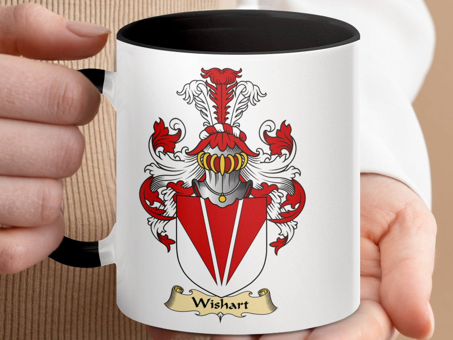 Wishart Scottish Coat of Arms Mug - Living Stone Gifts