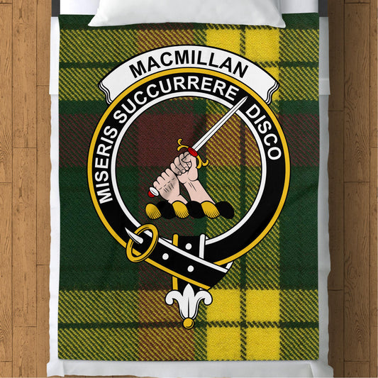 Scottish Clan Macmillan Tartan Throw Blanket - Living Stone Gifts