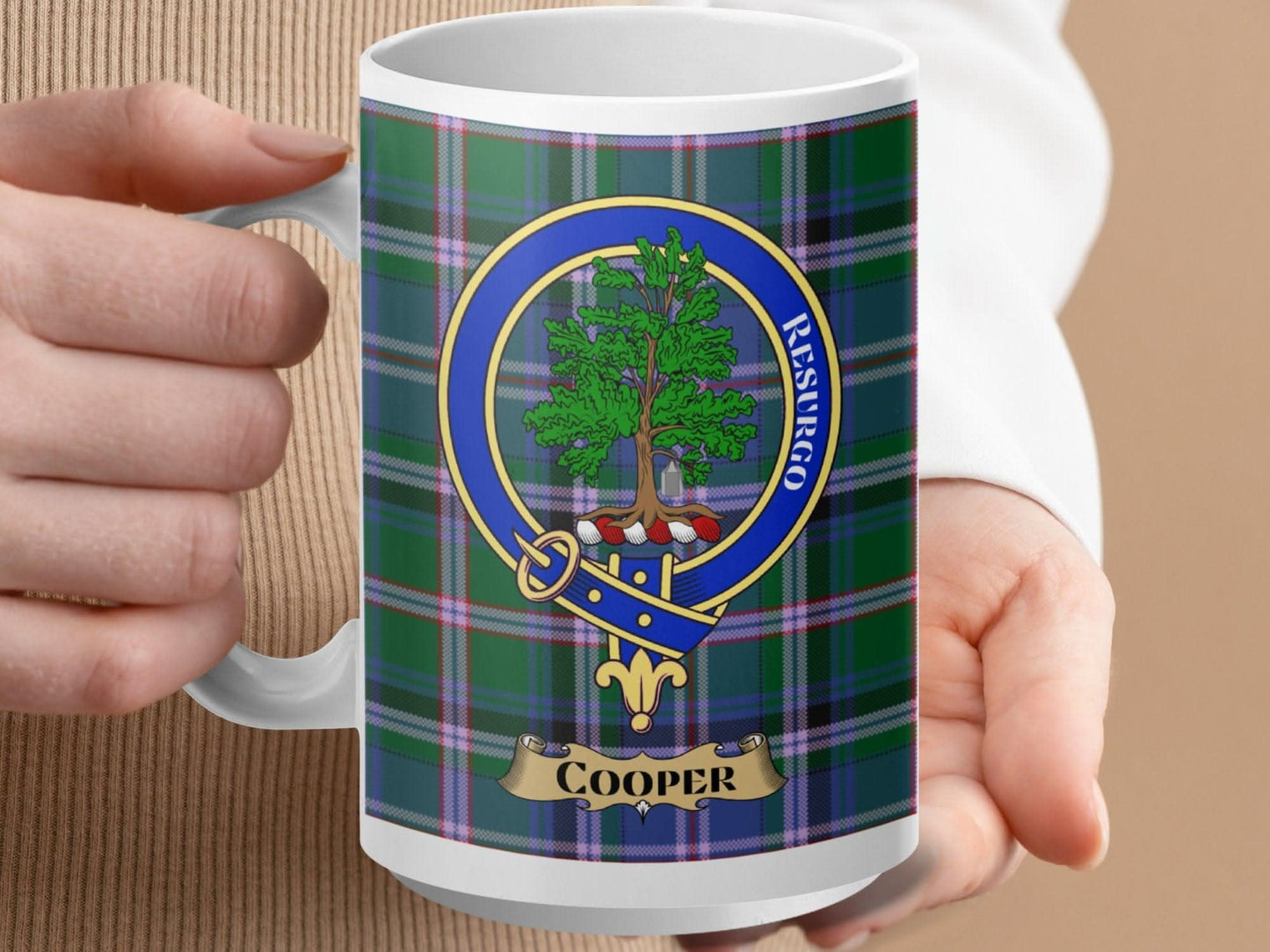 Resurgo Cooper Plaid Pattern Customizable Mug product