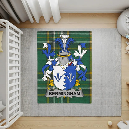 Birmingham Family Crest Tartan Rug Nursery product