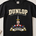 Dunlop Scottish clan graphic T-shirt in Black, front view