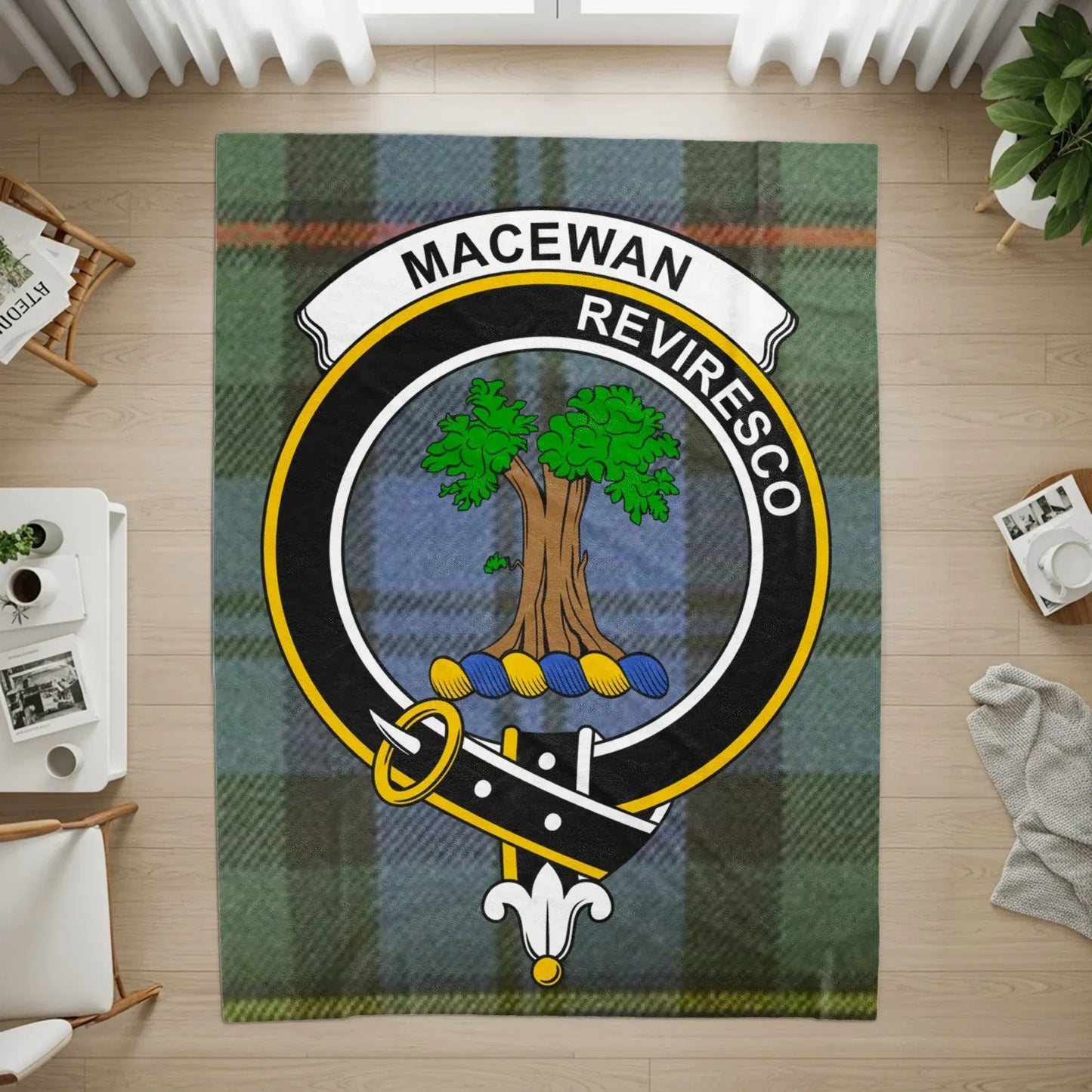 MacEwan Reviresco Tartan Rug Unique Home Decor Product