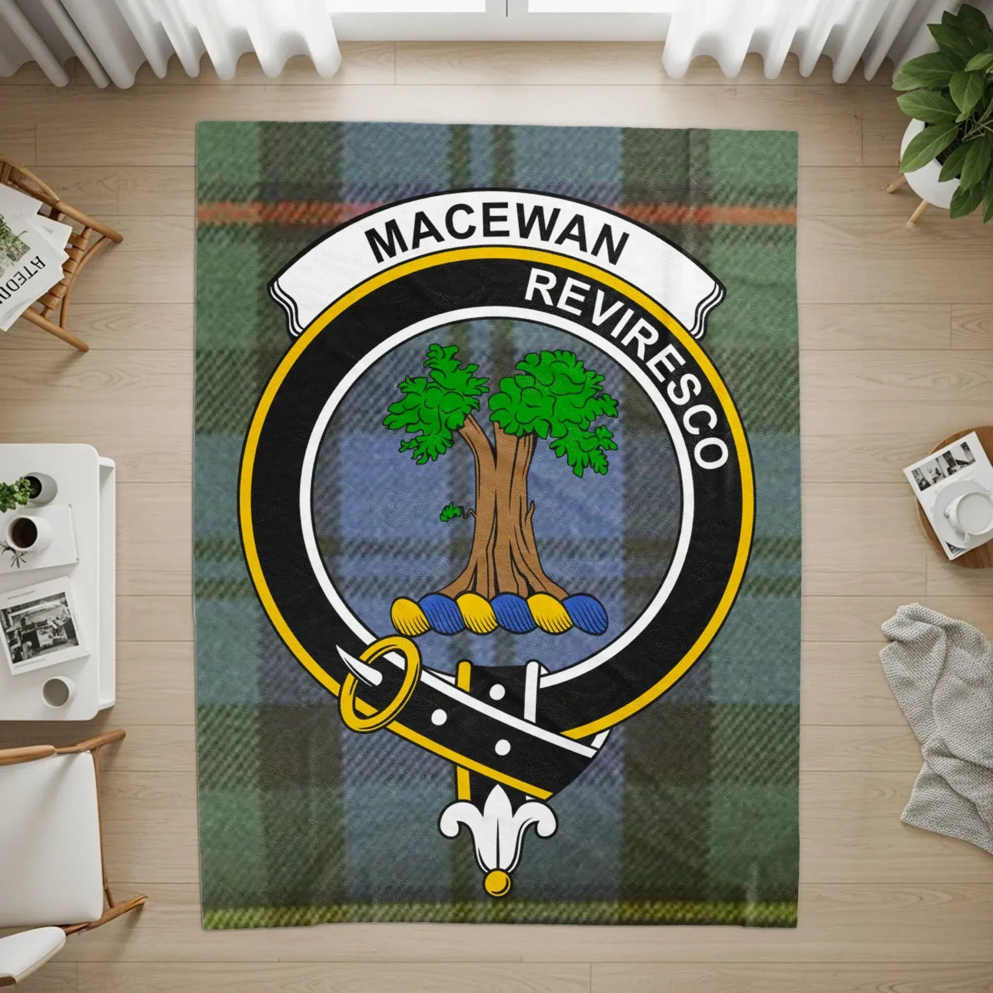 MacEwan Reviresco Tartan Rug Unique Home Decor Product