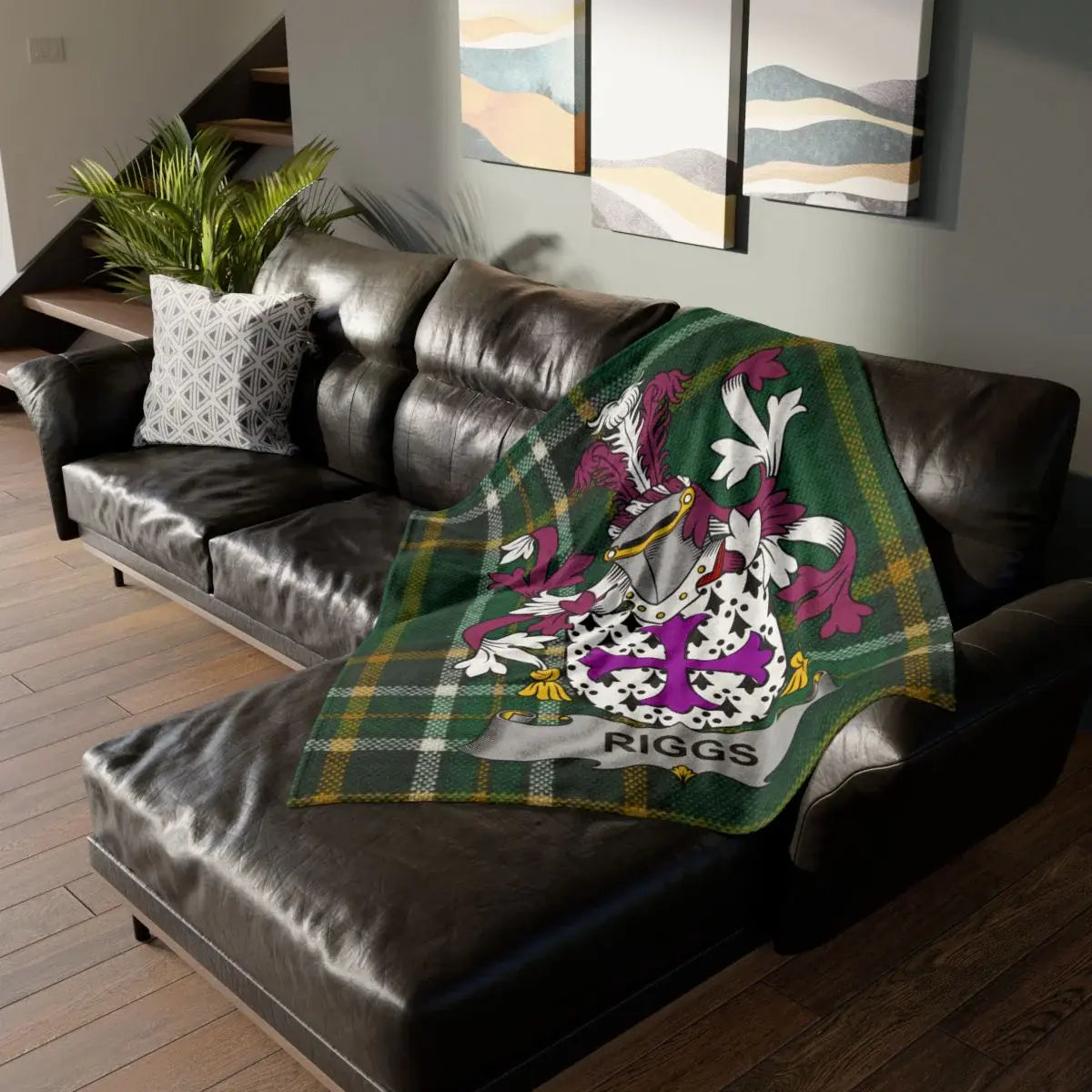 Personalized Family Crest Design Luxurious Blanket product