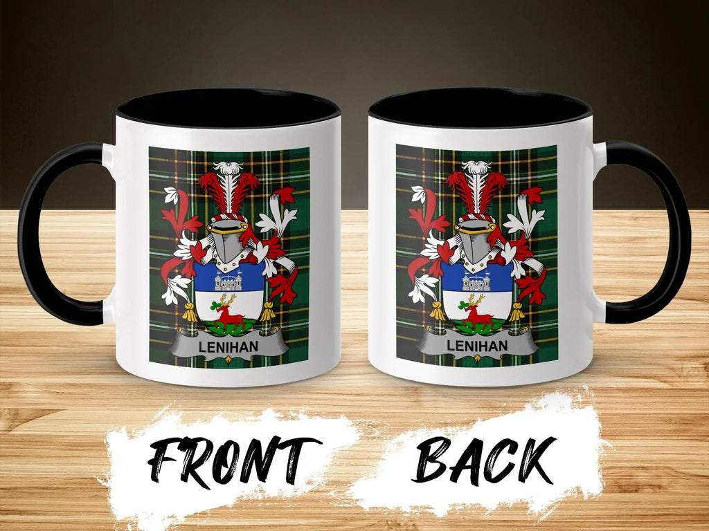 Lenihan Irish National Tartan ceramic accent mug