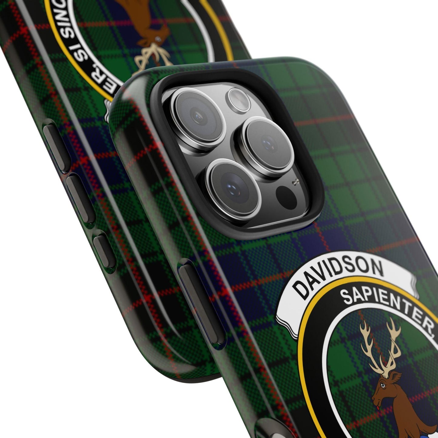 Davidson Clan Crest Tartan Cell Phone Case