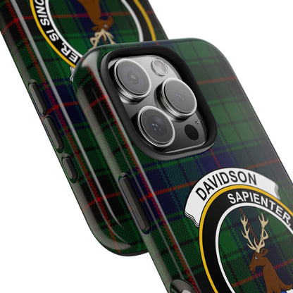 Davidson Clan Crest Tartan Cell Phone Case
