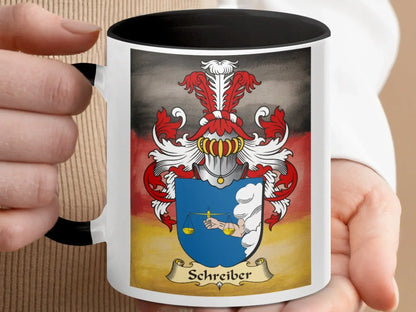 Schreiber Family Crest Emblem Insignia Art Mug product