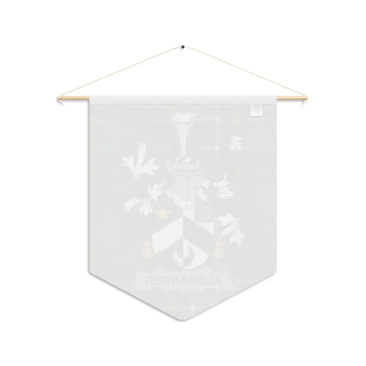 Alexander Coat Of Arms Irish Tartan Pennant