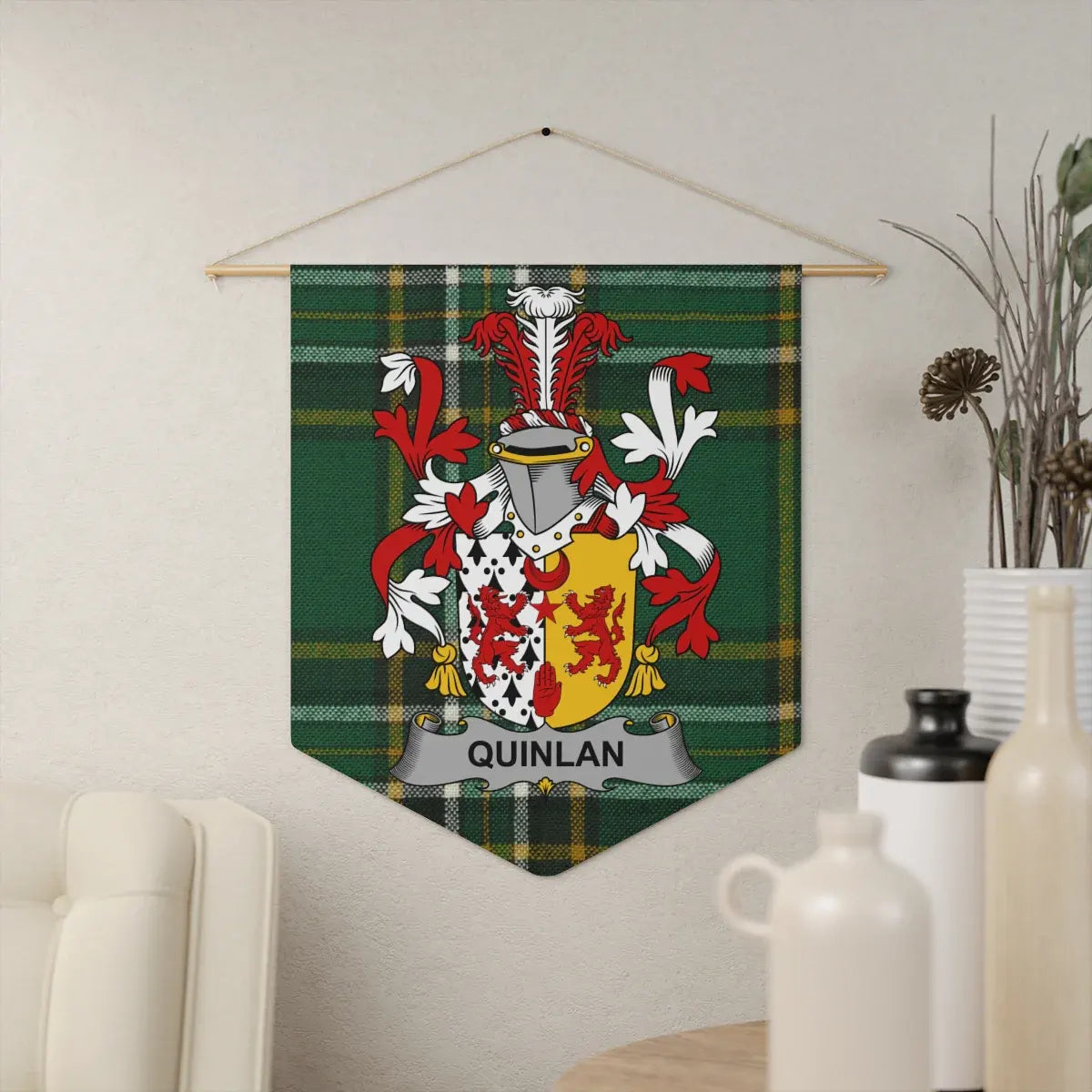 Quinlan Family Crest Tartan Wall Decor product type