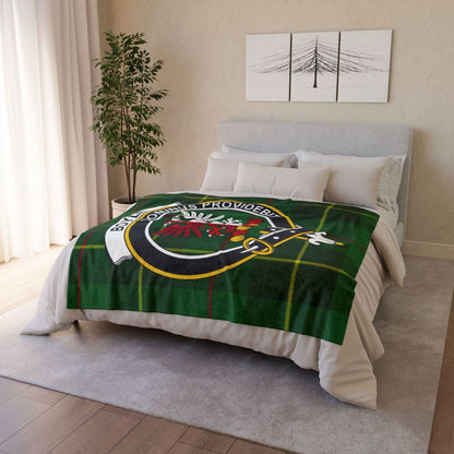 Boyle Clan Crest Scottish Tartan Blanket - Celtic Ancestry Gifts