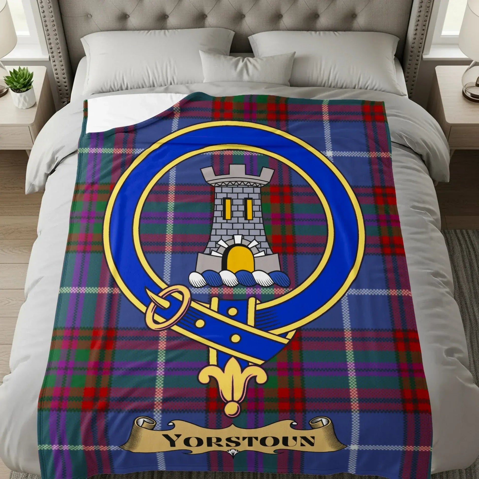 Yorstoun Tartan Plaid Design Blanket Product
