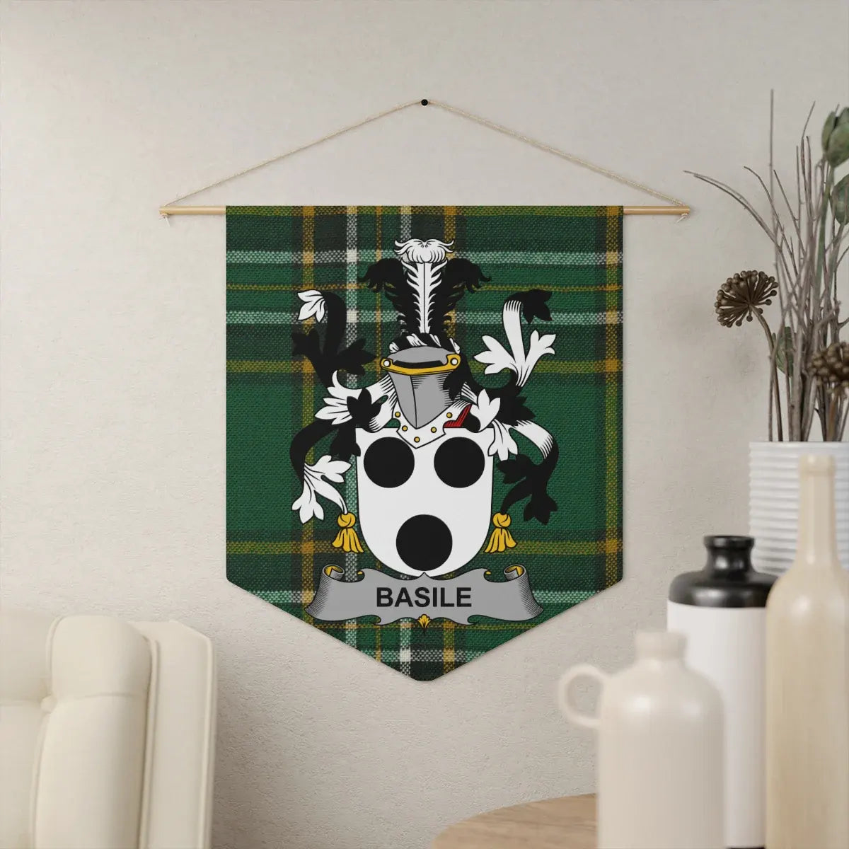 Basile Family Crest Tapestry Medieval Decor product type