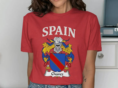 Spain Chávez Family Crest Graphic T-shirt product