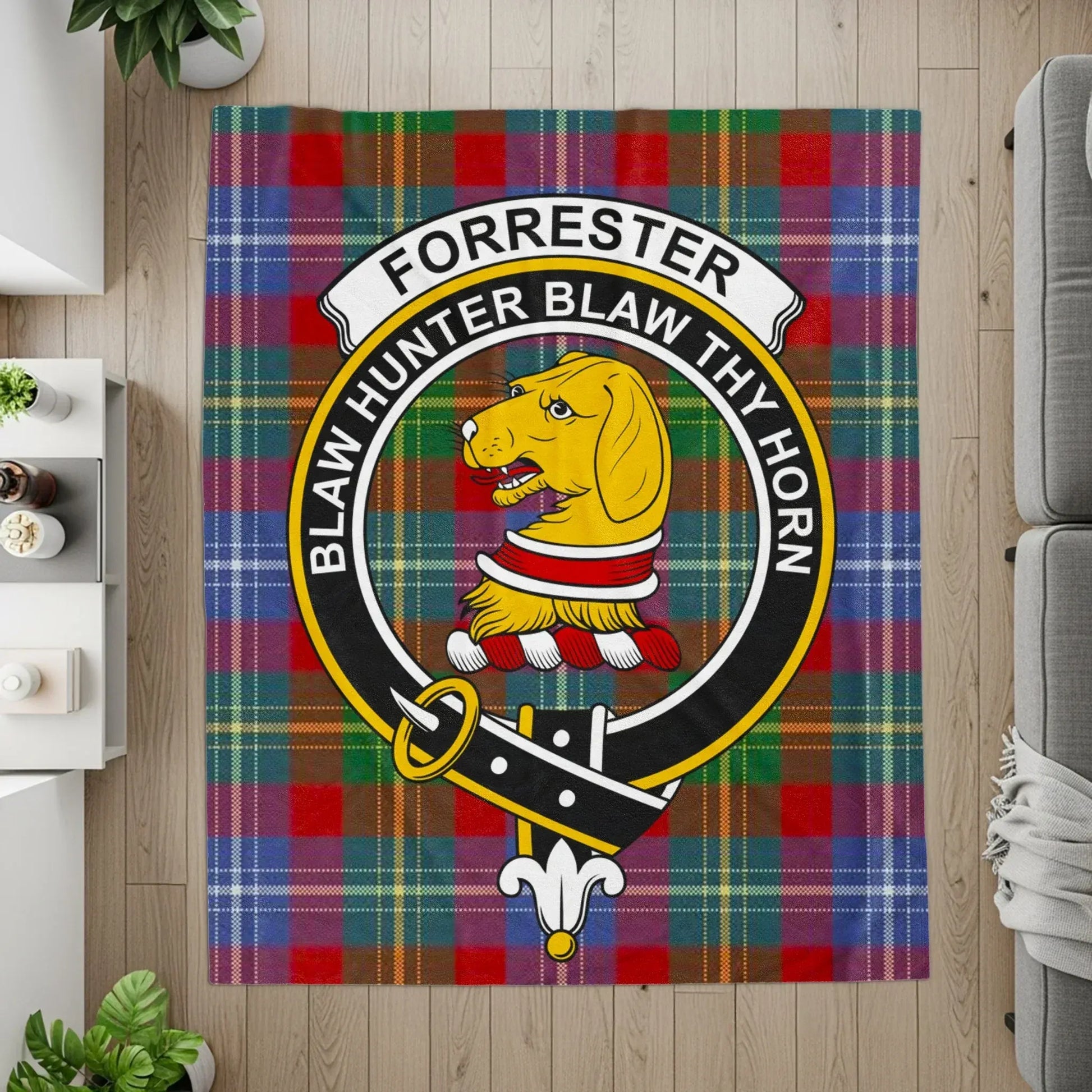 Personalized Tartan Design Forrester Blaw Thy Horn product