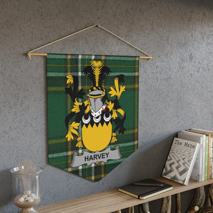 Harvey Family Crest Tartan Wall Hanging product