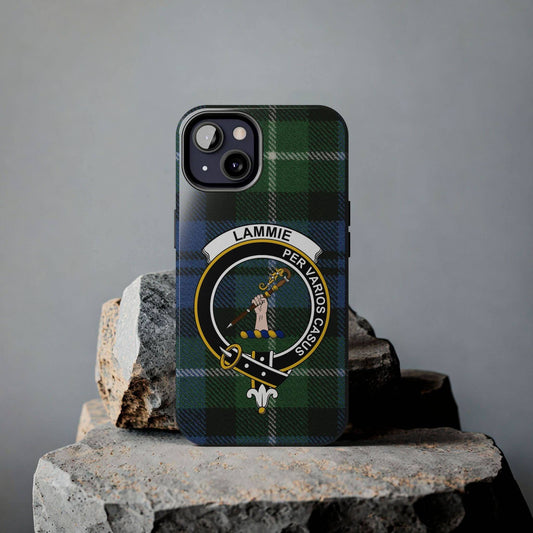 Lammie Clan Scottish Tartan Background Cell Phone Case - Celtic Ancestry Gifts