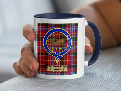 Dingwall Clan Tartan Design Deo Favente Mug Product