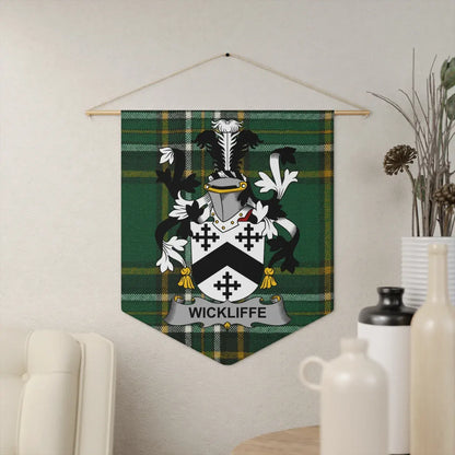 Wickliffe Family Coat of Arms Tapestry Banner product