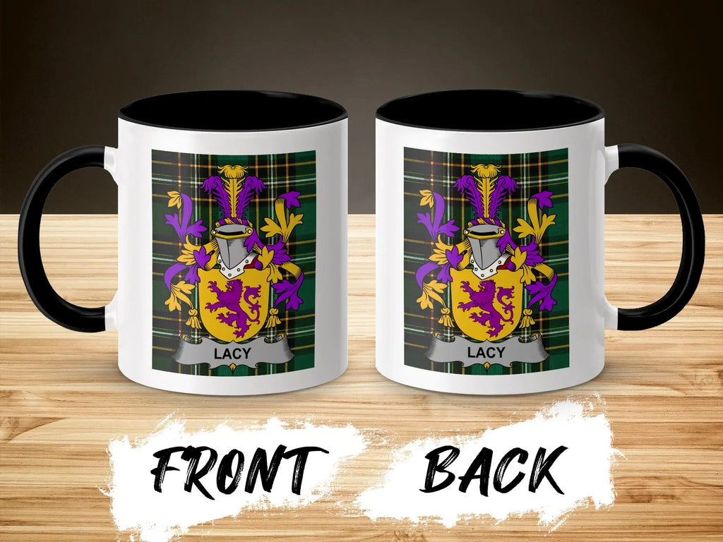 Lacy Irish National Tartan ceramic accent mug