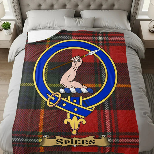 Tartan Blanket with Historic Family Crest Blanket product