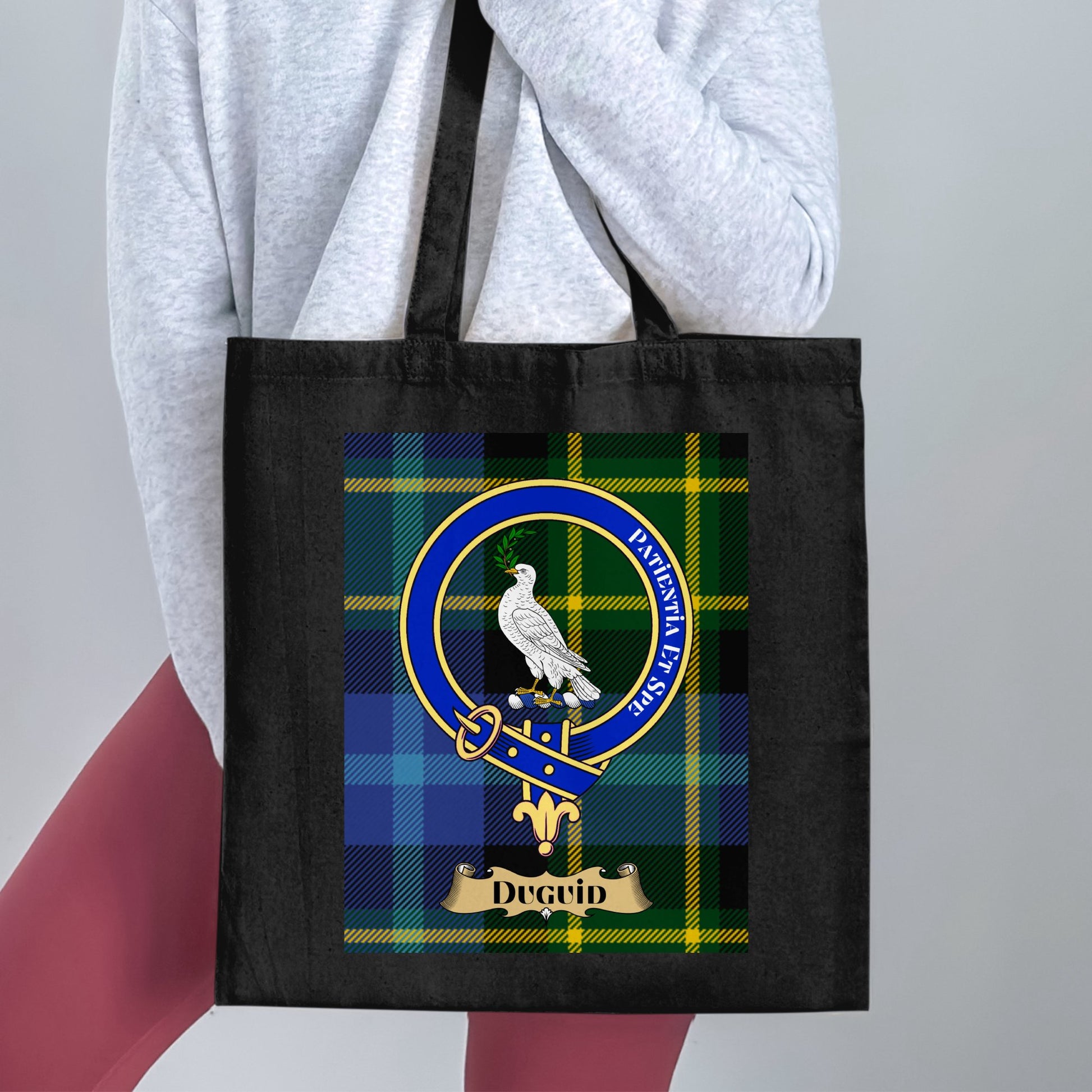 Duguid Clan Scottish Tartan Design Tote Bag - Living Stone Gifts