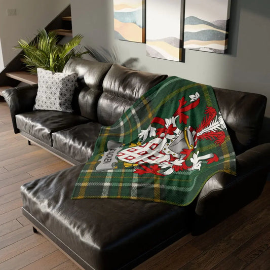 Highland Tartan Personalized Family Crest Blanket product