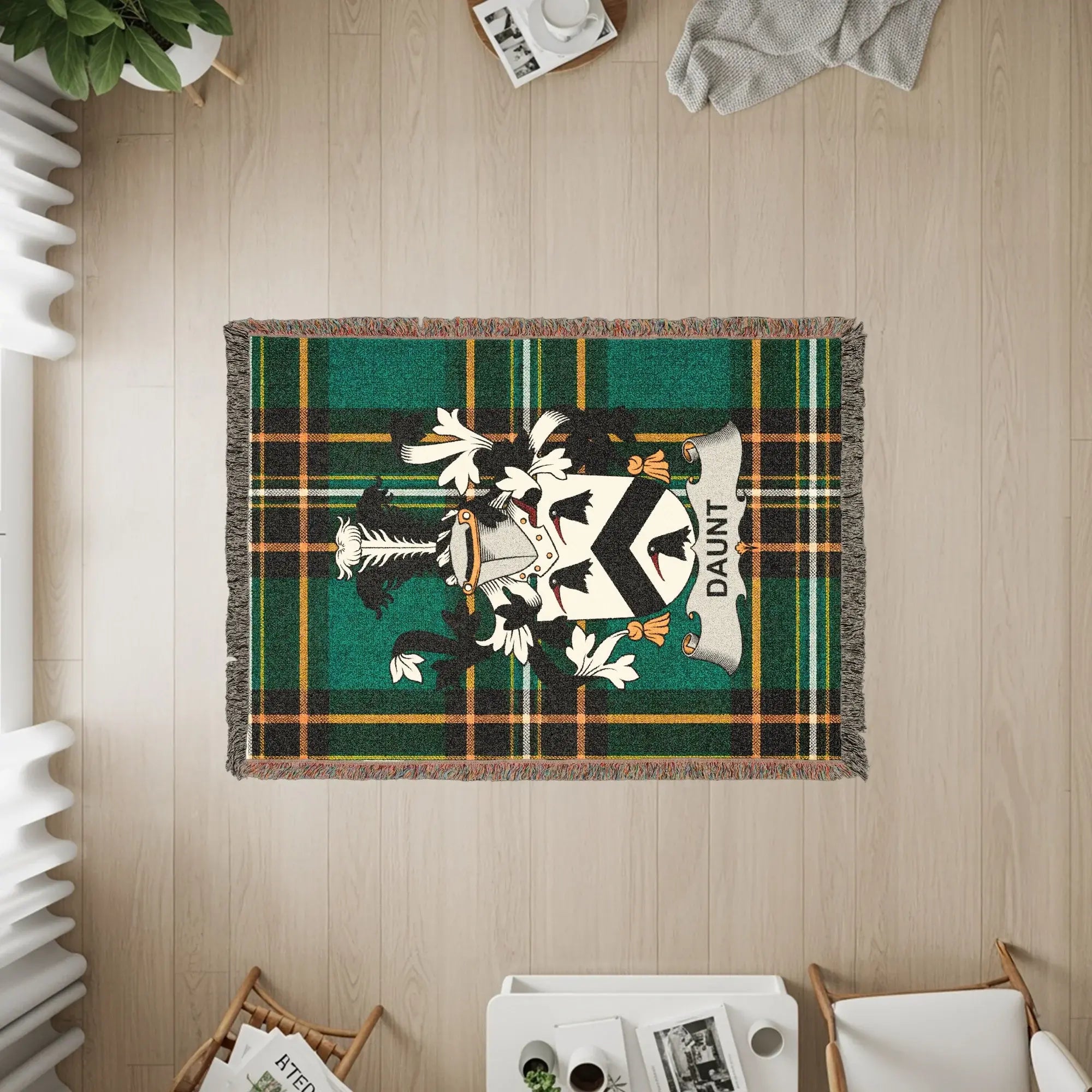 Daunt Family Crest Green Plaid product type