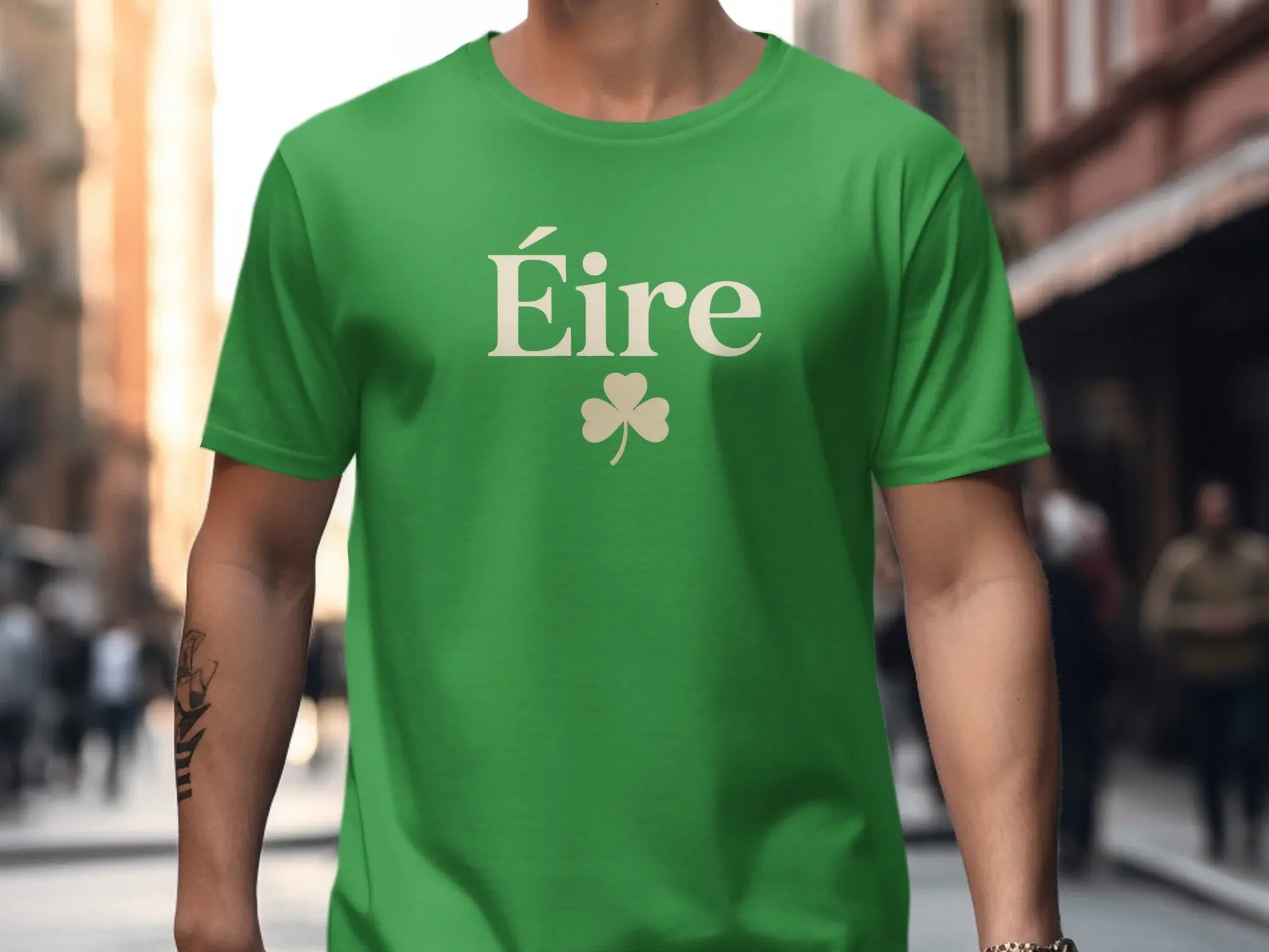 Green Éire Shamrock Graphic Tee product