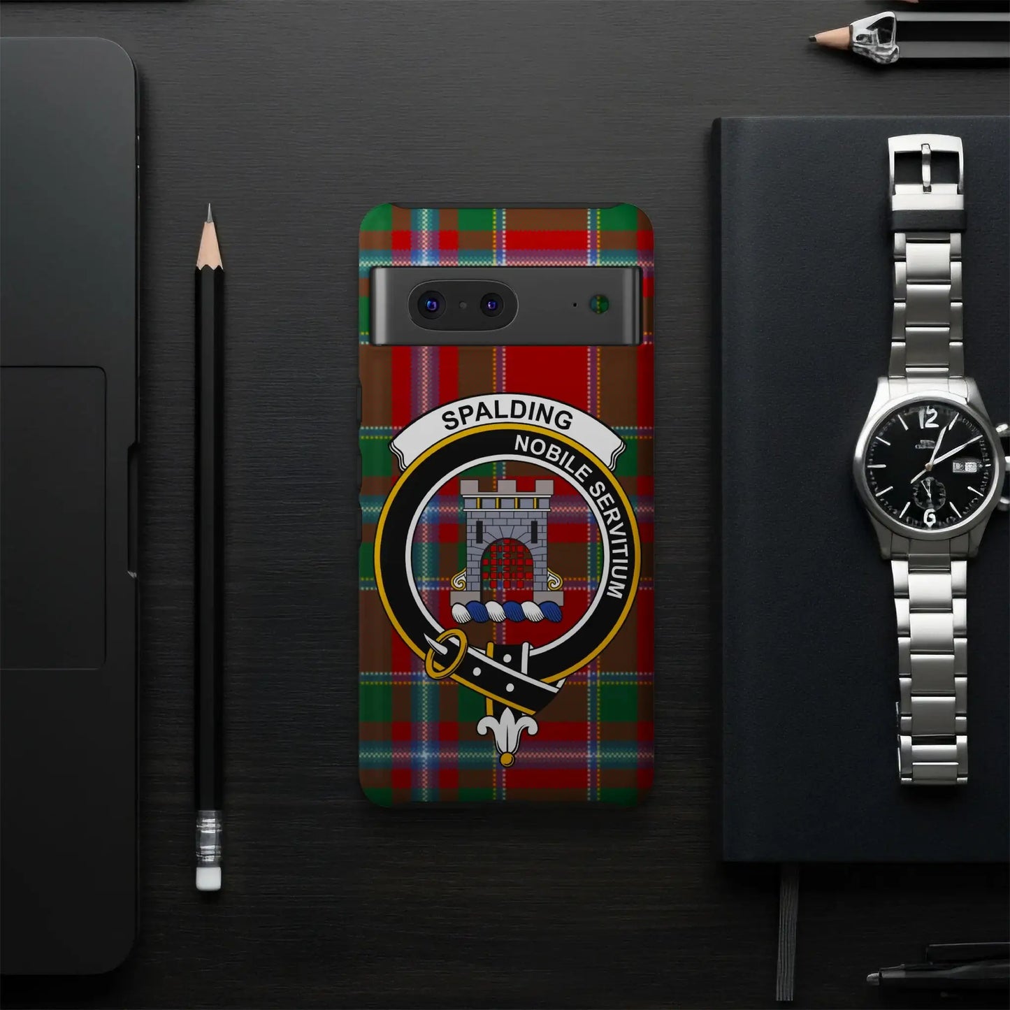 Spalding Noble Servitium Clan Tartan Phone Case