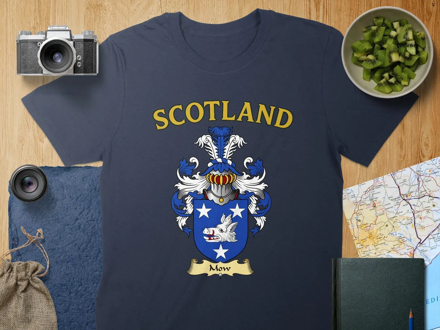 Scotland Blue Detailed Crest Graphic T-Shirt product type