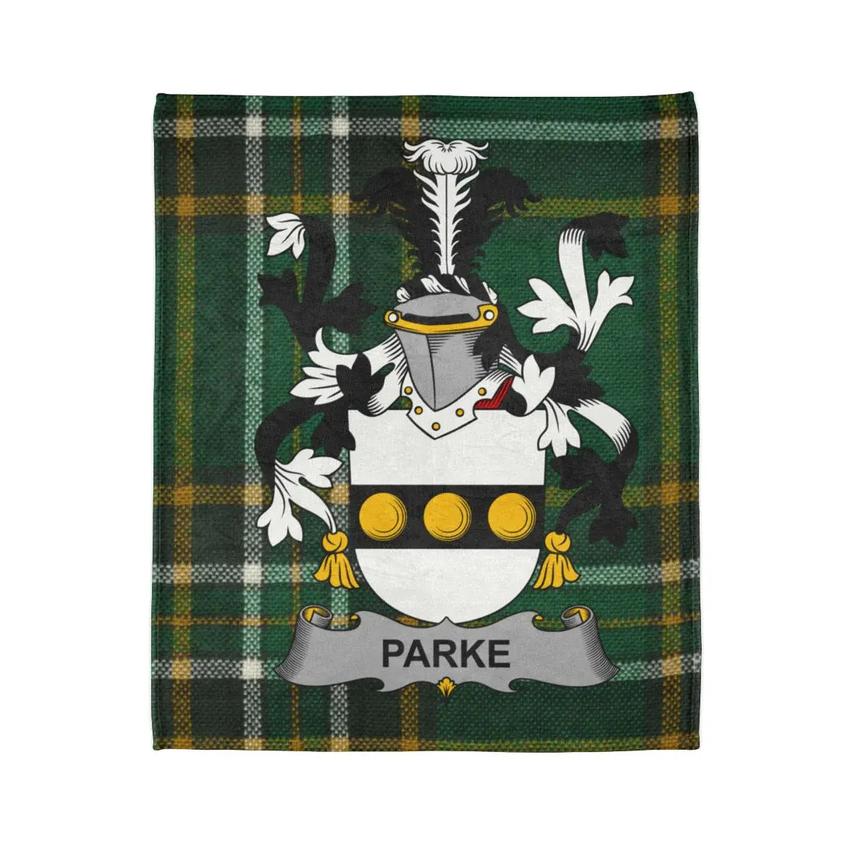 Parke Family Crest Tartan Blanket product type
