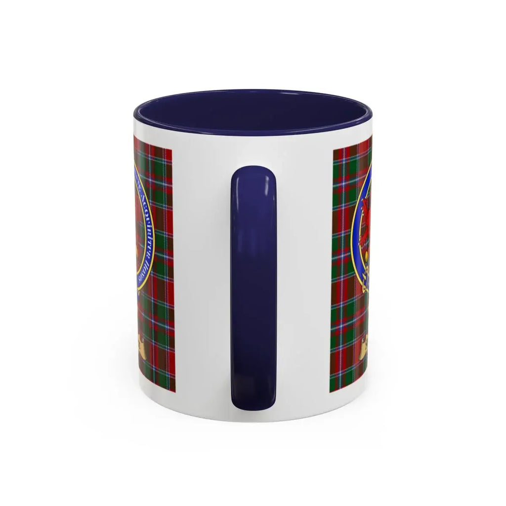 Spence clan crest mug shown in 11 oz and 15 oz sizes