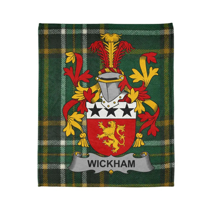 Wickham Coat of Arms Family Crest Blanket product