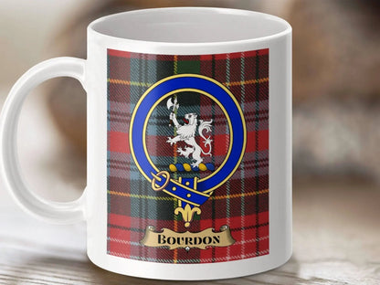 Scottish Tartan Design Bourdon Crest Mug product