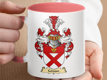 Clan Cowan Scottish Clan Accent Coffee Mug - Living Stone Gifts