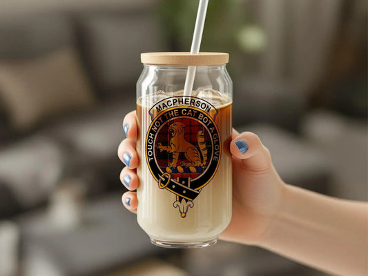 Macpherson Clan Crest 11oz Tumbler Glass product
