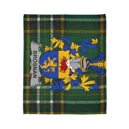 Family Crest Tartan Green Blanket Brosnan product